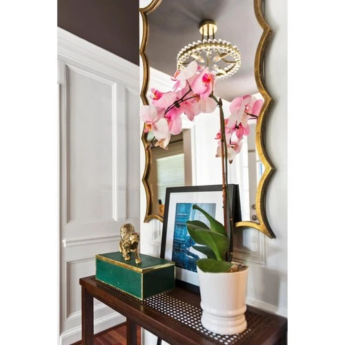 Crystorama CLO-8894-AG Clover Semi-Flush Mount Aged Brass - Picture 9 of 9