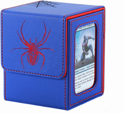 #ad MTG Deck Box Double Display Window MTG Commander Deck Box Fits 120 Single Sle $17.79