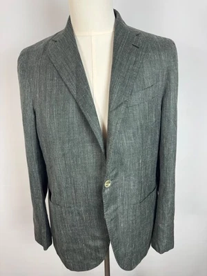 Caruso Men's Gray Blazer 40R Loro Piana Summer Time Italian Fabric Made Italy