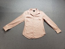 Metaphor Women Tops S Light Pink Button Up Long Sleeve Collared Formal Business