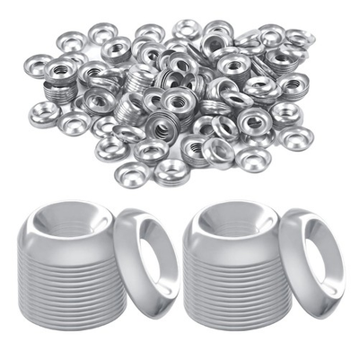 #ad 200Pcs Stainless Steel Washers #6 Countersunk Washer Metal Finish Cup Washer... $9.71