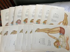 15-Original Vintage May 1948 VARGA Pin Up Calendar Girl**All For One Price**