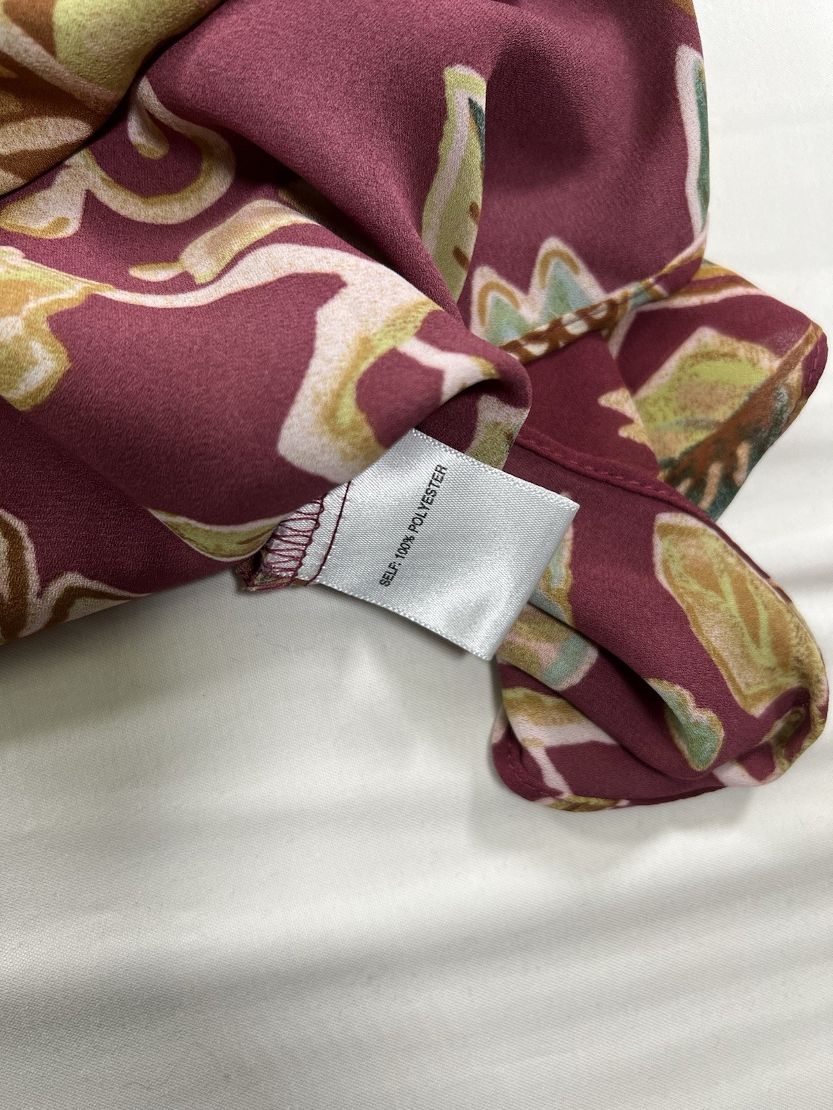 Rose + Olive patchwork-inspired button-up shirt S… - image 5