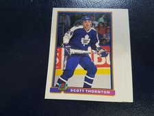 Scott Thornton Toronto Maple Leafs #168 1991 - 1992 NHL Hockey Bowman Proof