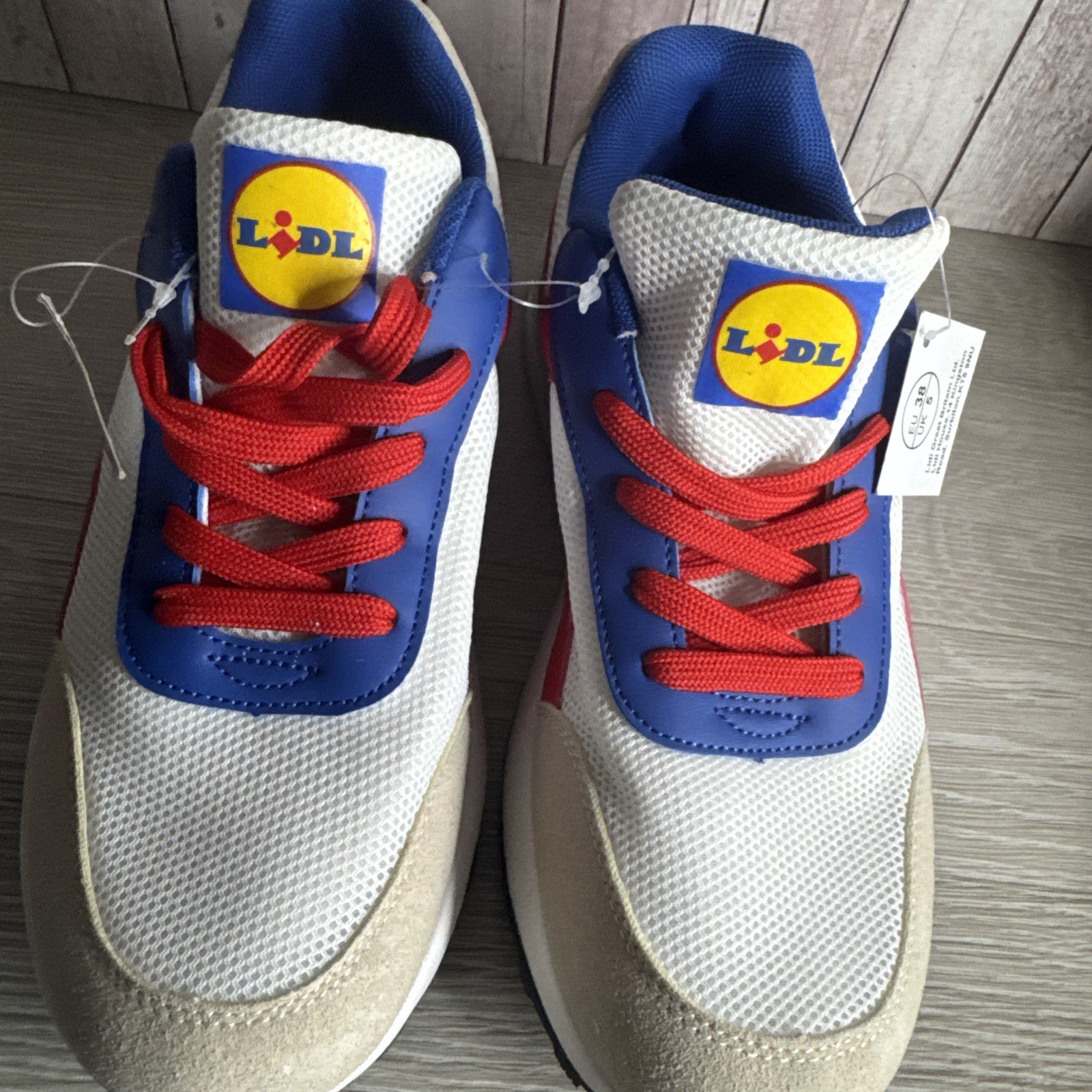 Lidl Multicoloured Novelty Ladies' Trainers With Logo Size 5 Festival Hen Stag
