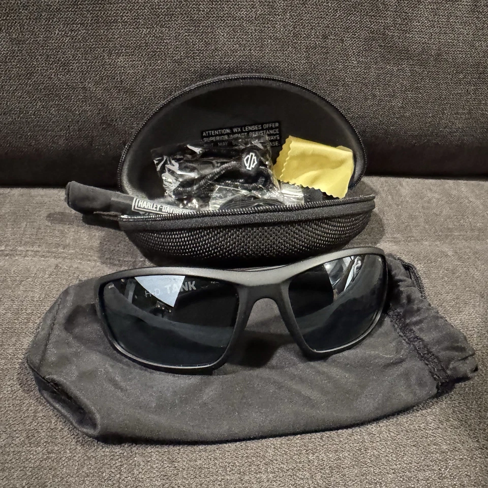 Gafas de sol Harley-Davidson Wiley-X HD sin mangas lentes negras con estuche Foto 2 de 4