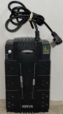 CyberPower 425VA/255W Load Capacity UPS System. Eight NEMA 5-15R Outlets.
