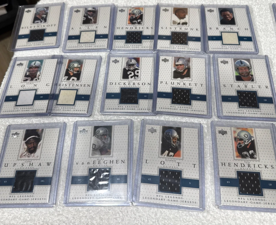 ПОЛНЫЙ 2000 Upper Deck NFL легенды легендарная игра Джерси набор 48 карт! РЕДКАЯ - Изображение 3 из 4