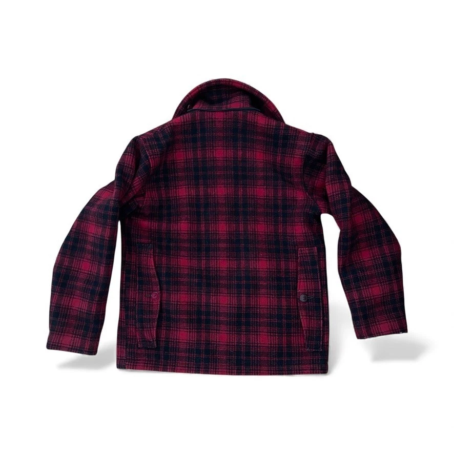 Jaqueta Feminina Curta Vintage Woolrich Buffalo Xadrez Caça Mackinaw Tamanho P - Imagem 2 de 4