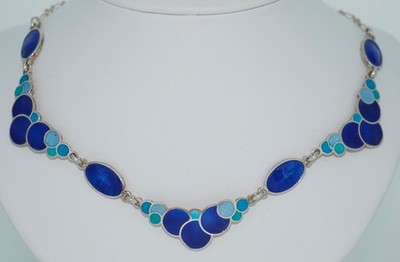 Sterling Silver Enamel Bubble Necklace by Eisenberg