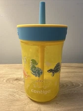 14oz Contigo Kid's Dinosaurs Leighton Spill-Proof Tumbler with Straw
