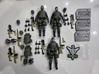 Valaverse Action Force Steel Brigade Sds Gold Head Lot  Heavy Weapons Gear Set