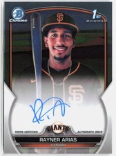 2023 Bowman Chrome #CPA-RA Rayner Arias 1st Bowman Prospect Auto RC