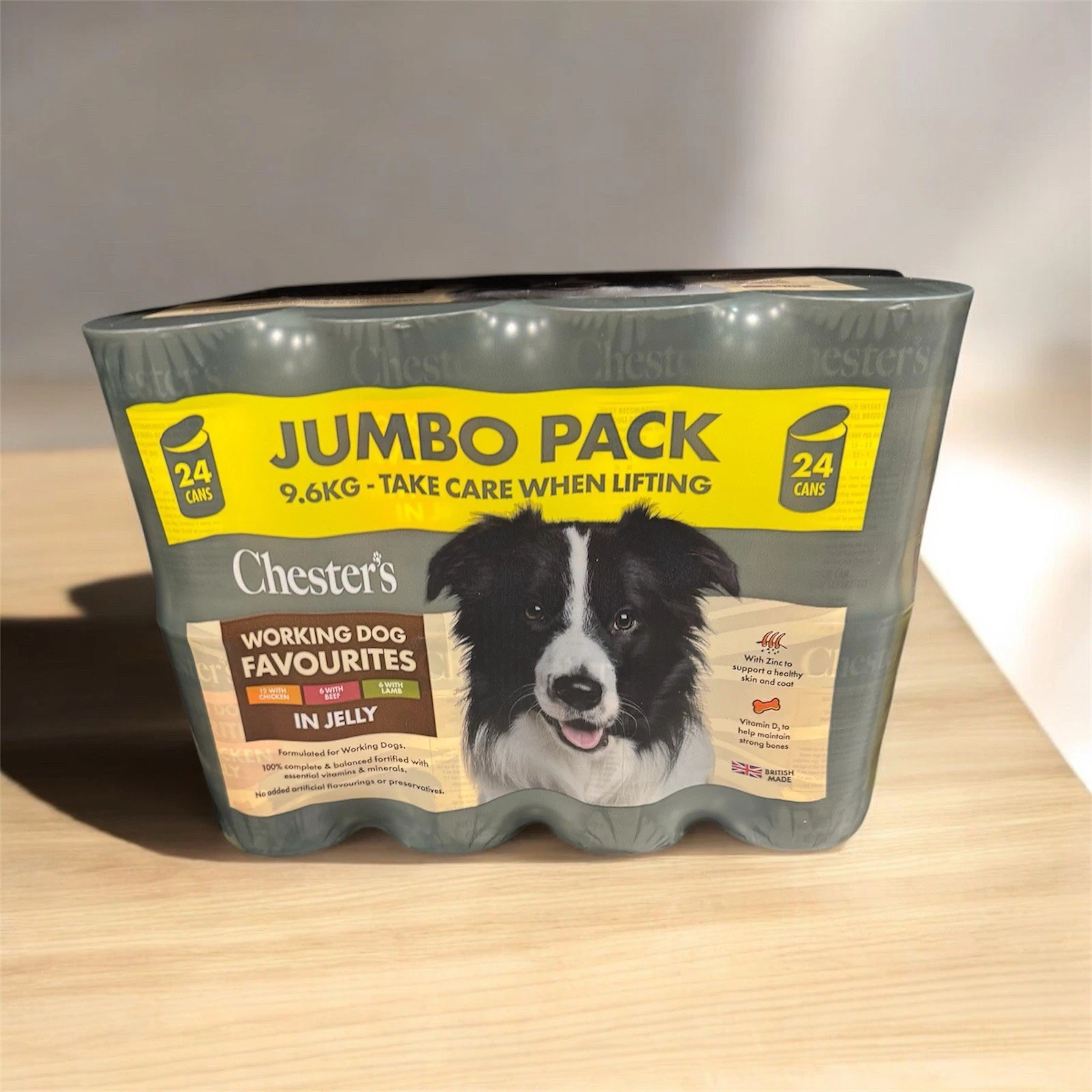 Chester's Working Dog Favourites in Jelly Wet Dog Food Cans Pack (24 x 400g)
Opens in a new window o