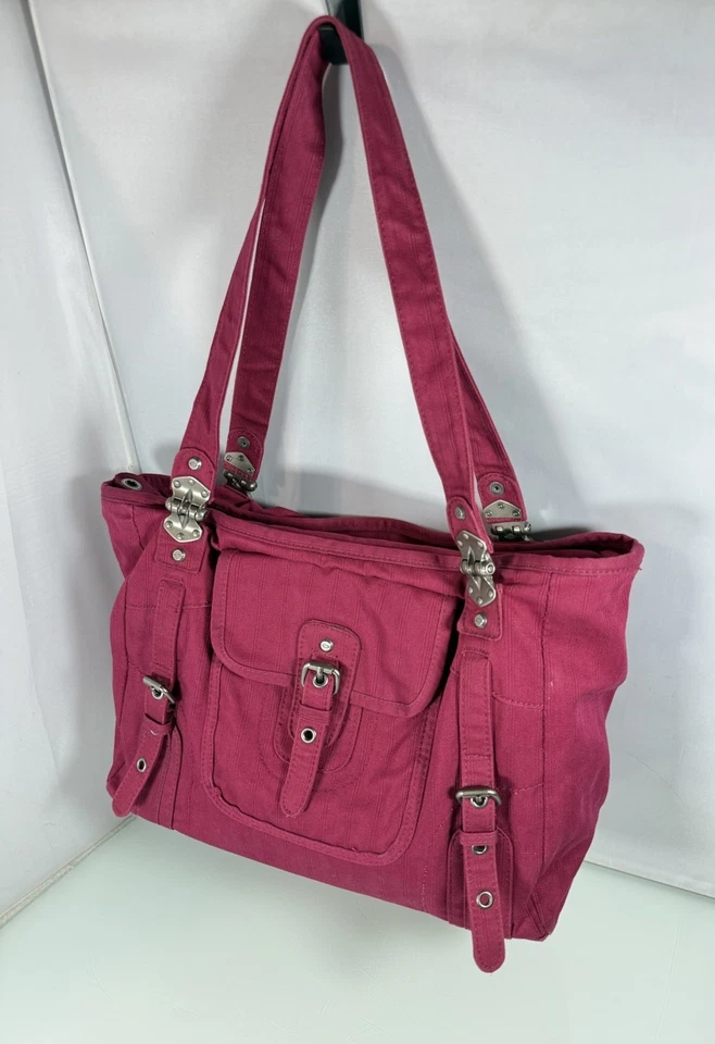 De colección Oakley Táctico Lona Rojo Rubí Granate Cartera Gimnasio Bolso de Mano Bolso de Viaje Foto 3 de 4