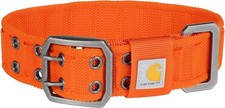 Carhartt Pet Fully Adjustable Wide Webbing Collar for Dogs Heavy Duty LARGE