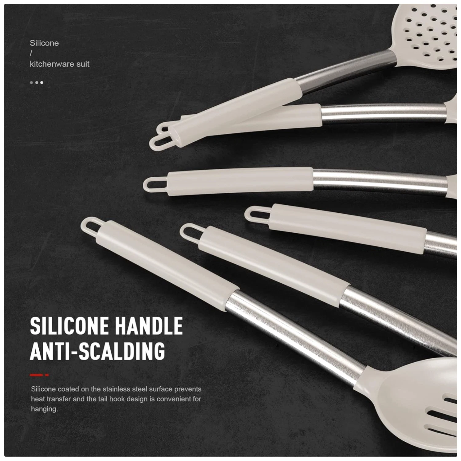 Large Silicone Cooking Utensils Set - Heat Resista