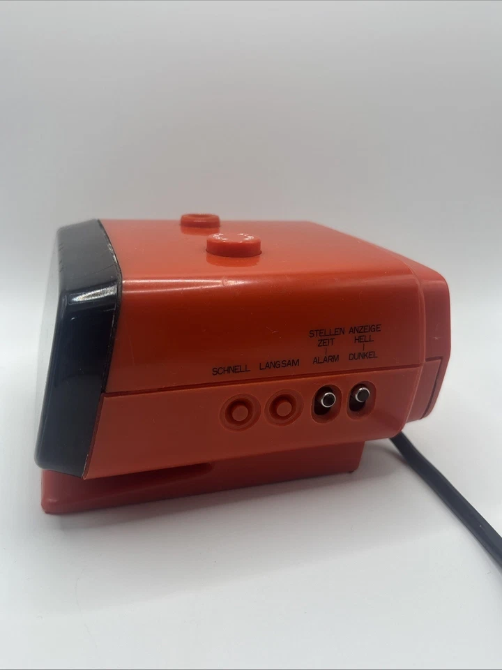 Meister -Anker Digitalwecker - 1970er Vintage Wecker Space Age Orange - Bild 2 von 4