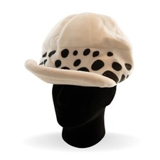 One Piece Trafalgar Law Plush Cosplay Hat Spotted Fleece Cap Adult Unisex