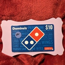 #203..$10.00 DOMINO’S Gift Card …..NEW!!! great Pizzas…
