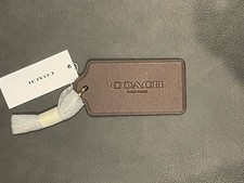 NWT COACH Large Leather Maple Brown Hangtag CBA17  3.5 in x 1.5 in 