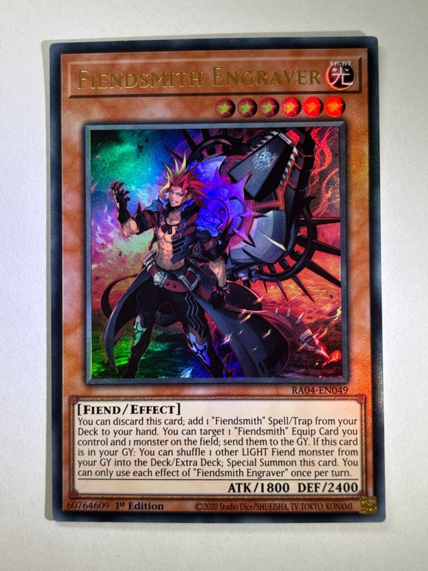 Fiendsmith Engraver RA04-EN049 Ultra Rare 1st Edition YuGiOh Card NM