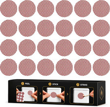 24 Count Sheet Match Striker DOT Stickers 1" Diameter Replacement Stryker