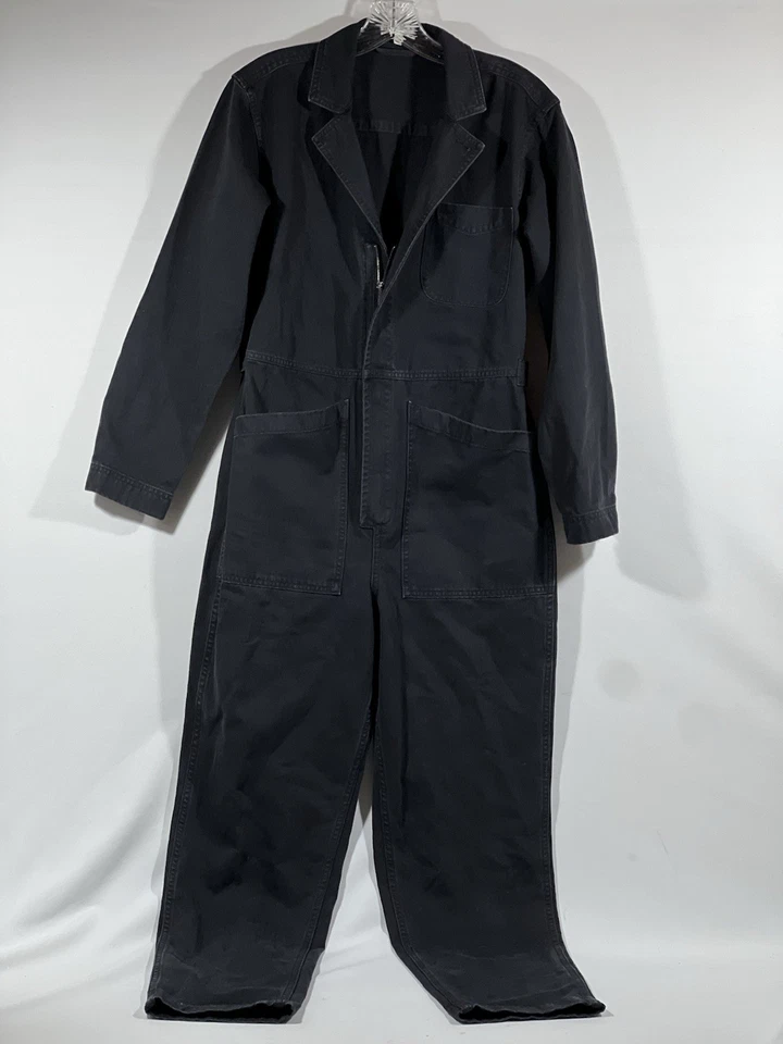 Mono Alex Mill Mujer Pequeño Negro Cremallera Completa Utilitario Cintura Ajustable Foto 4 de 4