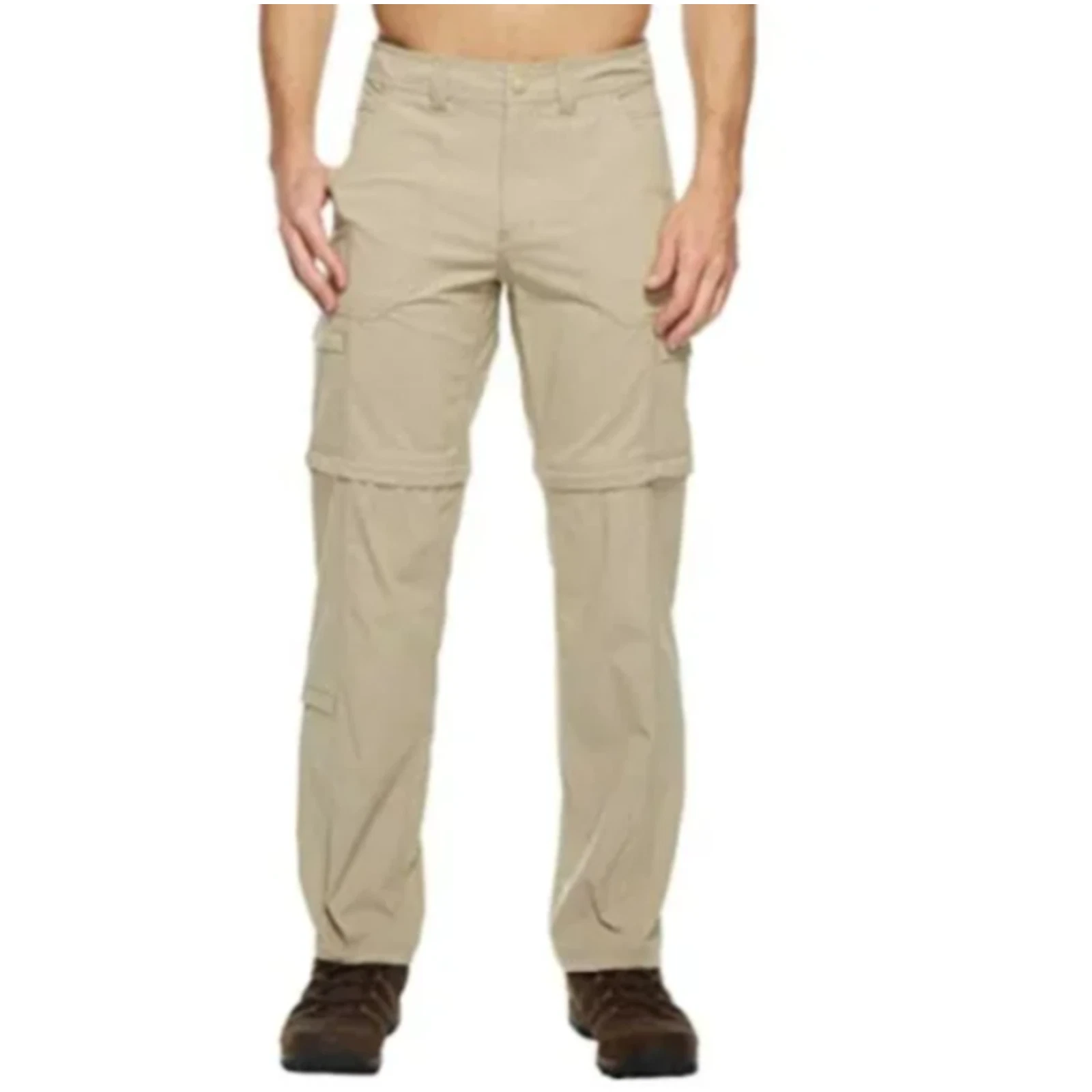 Royal Robbins Men's 30 Khaki Wilder Zip Off Outdoor Hiking Cargo Pants O6-3