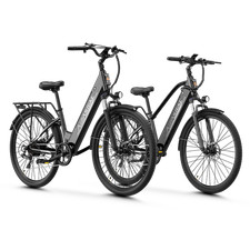 1100W 48V 12.8AH 7 Speed 26" Tire Mountain Ebike 28MPH Electric Bike For Adult