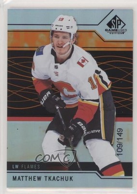 2018-19 Upper Deck SP Game Used Orange Rainbow 109/149 Matthew Tkachuk #46 0nr3