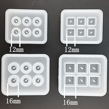 4pcs Various Styles DIY Silicone Bead Mold Jewelry Pendant Beads Casting Mould