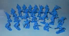 Vintage 1970s Marx Fort Apache Play Set Dark Blue Plastic 54mm Cavalrymen x 27