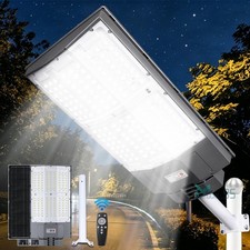10000W Street Lamp Motion Sensor Dusk To Dawn Super Bright Solar Lights Outdoor