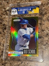 2021 Prizm Baseball Ken Griffey Jr. Old School Gold Refractor SSP #d /10 HGA 9