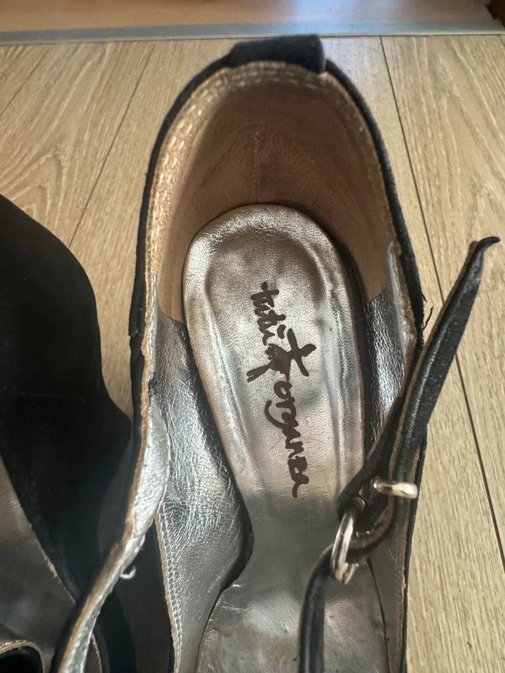 Décolleté 40 nere in velluto - Immagine 3 di 4