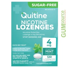 Quitine Nicotine Mini Lozenge Coated 4mg Mint 1 box 120 pieces per box