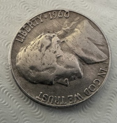 1960 D ERROR RARE Jefferson Nickel error on zero of 1960 GOOD condition