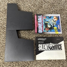 Nintendo NES Game Lot With Manuals Super Glove Ball Silent Service 