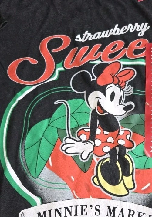 Camiseta para mujer Disney Minnie Mouse ligera retro suave vintage lavada LG Foto 4 de 4