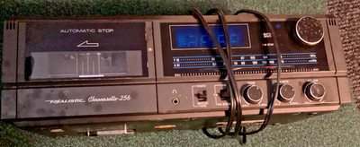 Old Realistic Chronosette 256 Cassette Player&Radio Alarm~NEEDS SERVICE REPAIR