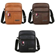 Men's Genuine Leather Crossbody Bag Shoulder Bags Business Medium sized Bag
