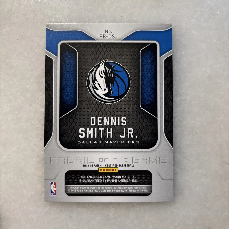 DENNIS SMITH Jr Green CERTIFIED BASKETBALL JERSEY RELIC CARD 1/5 Game Worn SSP - Image 2 of 4
