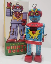 Mighty Robot Windup Tin Toy Masked Robot Tin Toy