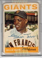 Willie Mays 2004 Topps Originals 1964 Topps BUYBACK AUTO #03/03 SF Giants