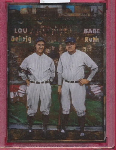 BABE RUTH LOU GEHRIG 2021 TOPPS PROJECT70 ART THIELE 1958 STYLE #462 MINT *TPHLC