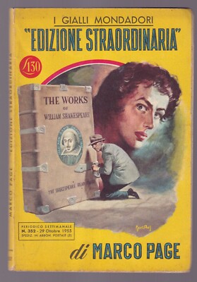 Buch die gelben Mondadori Außerordentliche Ausgabe Marco Page 1955 SCG1