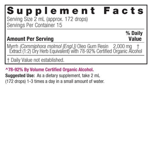 Nature's Answer Myrrh Gum 2,000mg 30ml - Promotes Healthy Oral & Immune Function - Picture 2 of 2