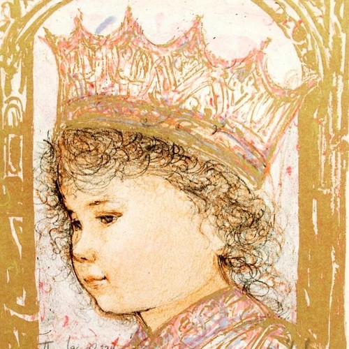 Edna Hibel "Celia" Hand Signed Limited Edition Lithograph Art - Picture 2 of 2