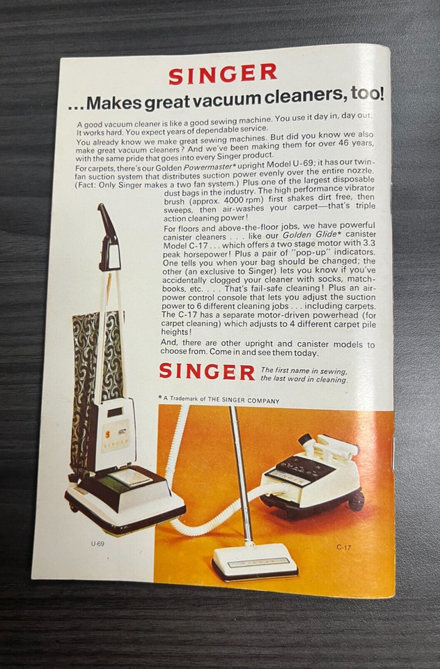 Vintage Singer Stylist Sewing Machine Manual Model 834 (3) eBay